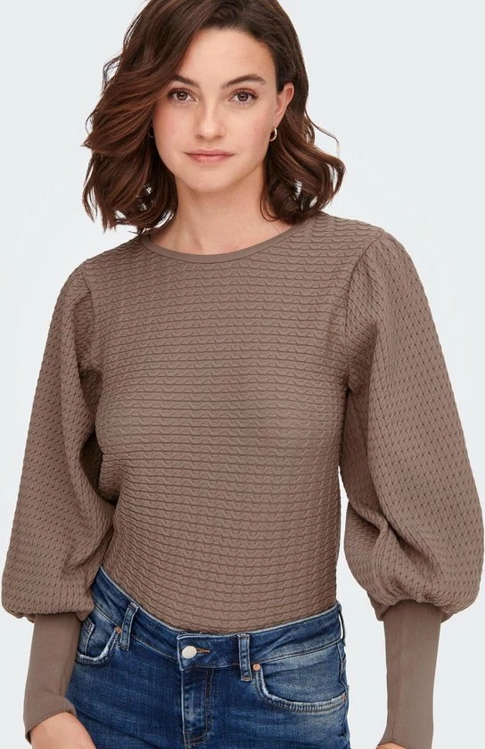 ONLY ONLGINNIE L/S PUFF PULLOVER KNT Dames Trui - Maat L 6 ONLY ONLGINNIE L/S PUFF PULLOVER KNT Dames Trui - Maat L - Afbeelding 6