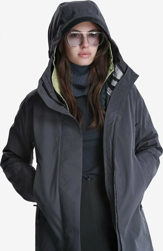 Krakatau Dames Planck Liner Parka - 3 In 1 Jas - Donkergrijs - Maat S 2 Krakatau Dames Planck Liner Parka - 3 In 1 Jas - Donkergrijs - Maat S - Afbeelding 2