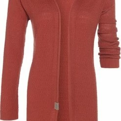 Knit Factory June Gebreid Dames Vest - Zomervest - Terra - 36/38