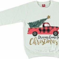 Apollo | Kersttrui Dames | Multi Beige | Maat L | Driving Home For Christmas | Kersttruien | Kerst | Foute Kersttrui -Dameskleding Verkoop 550x290