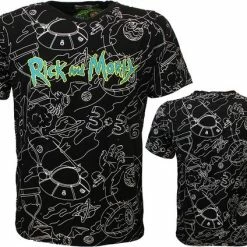 POPMERCH Rick And Morty Parallel Universe T-Shirt Zwart - Officiële Merchandise
