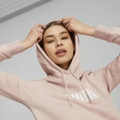PUMA ESS Logo Hoodie Fleece Dames Trui - Maat M -Dameskleding Verkoop 550x550 128