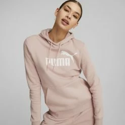PUMA ESS Logo Hoodie Fleece Dames Trui - Maat M -Dameskleding Verkoop 550x550 130