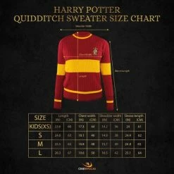 Cinereplicas Harry Potter - Gryffindor Quidditch Sweater / Griffoendor Zwerkbal Trui - XS 10 Cinereplicas Harry Potter - Gryffindor Quidditch Sweater / Griffoendor Zwerkbal Trui - XS -Dameskleding Verkoop 550x550 150
