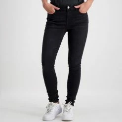 Cars Jeans Ophelia Super Skinny Jeans - Dames - Black Used - (maat: 27) -Dameskleding Verkoop 550x550 152