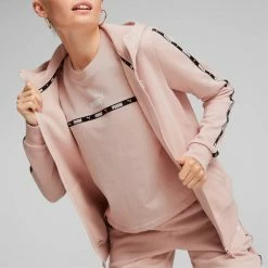 Puma Power Tape Dames Sweatvest - Roze - Maat L -Dameskleding Verkoop 550x550 29