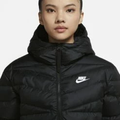 Nike Sportswear Therma-FIT Repel - Dames - Jas - Winterjas - Maat XL - Zwart/Zwart/Wit -Dameskleding Verkoop 550x550 52