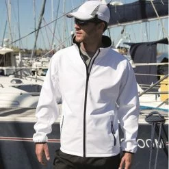 Merkloos Senvi Sports Softshell Jas Unisex - Kleur Grijs/Zwart - Maat M -Dameskleding Verkoop 550x550 88