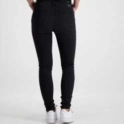 Cars Jeans Ophelia Super Skinny Jeans - Dames - Black Used - (maat: 27) -Dameskleding Verkoop 550x551