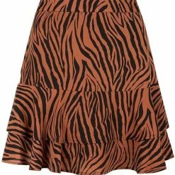 Lofty Manner Rok Mara Brown Mw32 Brown Zebra Dames Maat - M