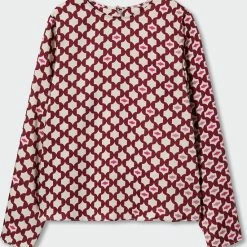 Mango Blouse Bedrukte Satijnen Blouse 37087768 78 Dames Maat - L -Dameskleding Verkoop 550x592 1