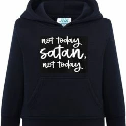JHK - Not Today Satan - Dames - Trui - Zwart - Small