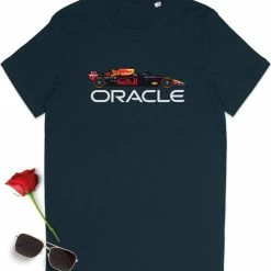 Stanley/Stella Max Verstappen Shirt - Red Bull Racing T Shirt - Formule 1 - Tshirt Dames - Tshirt Heren Met Print - Unisex Maten: S T/m 3XL - Kleuren: Anthracite En French Navy.
