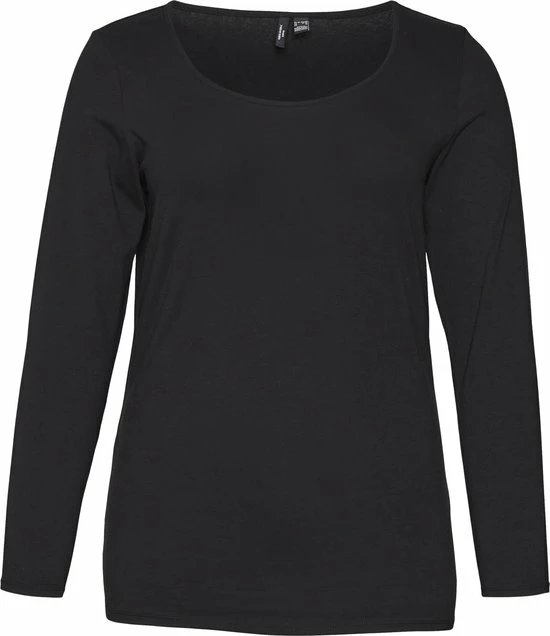 VERO MODA CURVE VMPAXI LS SOFT U-NECK - S NOOS CURVE Dames T-shirts - Maat M/48 1 VERO MODA CURVE VMPAXI LS SOFT U-NECK - S NOOS CURVE Dames T-shirts - Maat M/48