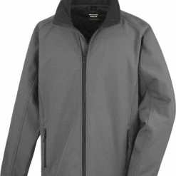 Merkloos Senvi Sports Softshell Jas Unisex - Kleur Grijs/Zwart - Maat M -Dameskleding Verkoop 550x642