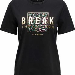 Only T-shirt Onlnala Reg S/s Top Box Cs Jrs 15284428 Black/break The Dames Maat - L