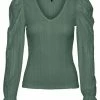 Vero Moda Blouse Vmlondon L/s V-neck Frill Detail To 10289925 Laurel Wreath Dames Maat - XL