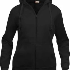 Clique Basic Hoody Full Zip Ladies Zwart Xxl