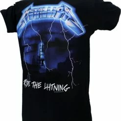 POPMERCH Metallica Ride The Lightning Tracklist T-Shirt - Officiële Merchandise