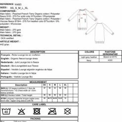 Kariban Sweaterjurk Navy Blauw K493, Jurk Lounge Bio In Fleece, Maat L -Dameskleding Verkoop 550x673 3