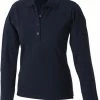 James & Nicholson James And Nicholson Vrouwen/dames Elastische Polo Met Lange Mouwen (Marine)