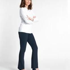 Blauwe Broek/Pantalon Van Je M'appelle - Dames - Travelstof - Maat M - 6 Maten Beschikbaar