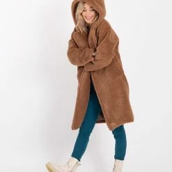 Bruine Jas Van Je M'appelle - Dames - Maat One Size S-M-L - 1 Maat Beschikbaar -Dameskleding Verkoop 550x677 2