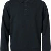 Clique Basic Polo Sweater Antraciet Melange - Maat XL