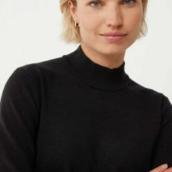 Mexx Dames Mock Neck Gebreide Jurk Zwart -Dameskleding Verkoop 550x687 13