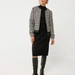 Mexx Dames Mock Neck Gebreide Jurk Zwart -Dameskleding Verkoop 550x687 14