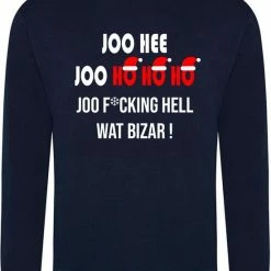 Merkloos Kersttrui Joo Hee Joo Ho Ho Ho Joo F*cking Hell Wat Bizar | Race Supporter Fan Shirt | Formule 1 Fan Kleding | Max Verstappen / Red Bull Racing Supporter | Christmas Kerstmis Kerst Trui Sweater | Racing Souvenir | Maat XL