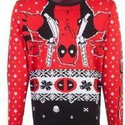 Marvel Deadpool Kersttrui -2XL- Christmas Multicolours -Dameskleding Verkoop 550x696 1
