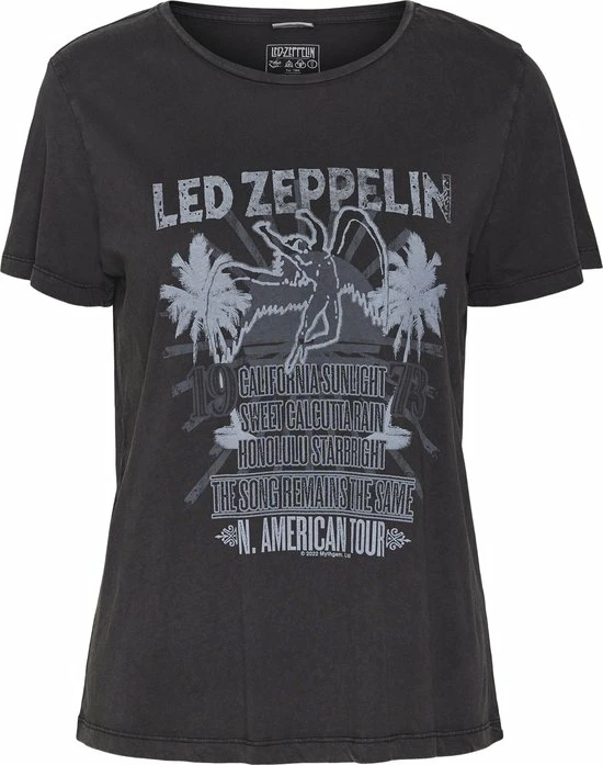 Noisy May NMNATE LED ZEPPELIN WASHED TSHIRT Dames T-Shirt - Maat XS 1 Noisy May NMNATE LED ZEPPELIN WASHED TSHIRT Dames T-Shirt - Maat XS