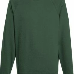 Fruit Of The Loom Sweater Raglan Sweat Ronde Hals Groen Maat XL