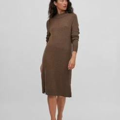 VILA VIRIL CREW NECK L/S MIDI DRESS - NOOS Dames Jurk - Maat M -Dameskleding Verkoop 550x700 7