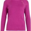 Vila Trui Visygga Highneck L/s Knit Top 14080977 Festival Fuchsia Dames Maat - L