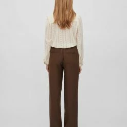 VILA VIKAMMAS HW TAILORED PANT Dames Broek Demitasse - Maat 40 -Dameskleding Verkoop 550x708