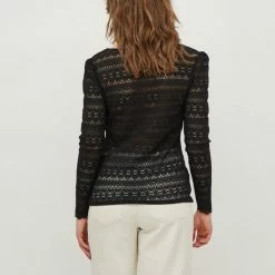 Vila VICHIKKA LACE V-NECK L/S TOP - NOOS -Dameskleding Verkoop 550x709