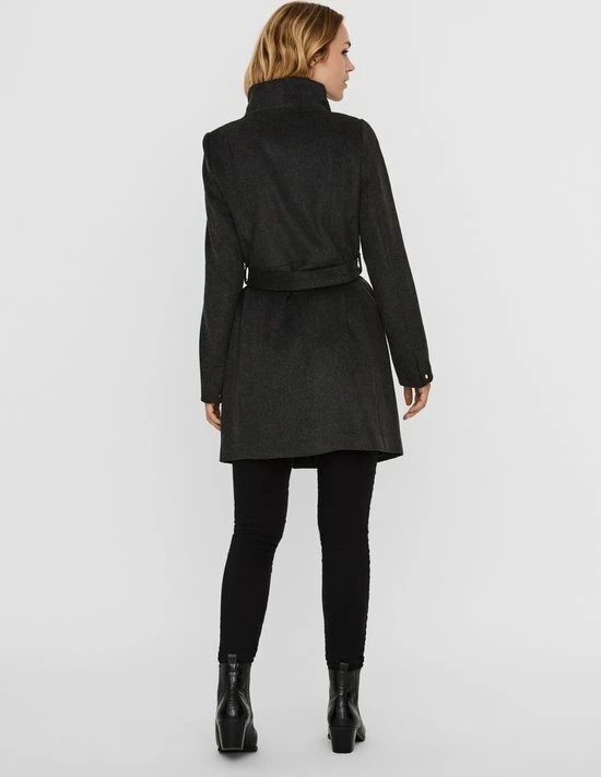 VERO MODA VMTWODOPE BELT 3/4 WOOL JACKET GA NOOS Dames Jas - Maat XL 2 VERO MODA VMTWODOPE BELT 3/4 WOOL JACKET GA NOOS Dames Jas - Maat XL - Afbeelding 2