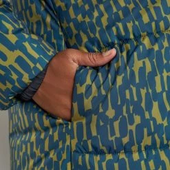 SAMOON Dames Gewatteerde Mantel Met Capuchon Dark Star Fruit Gemustert-52 -Dameskleding Verkoop 550x715 12