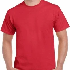 Gildan Rood Katoenen Shirt Voor Volwassenen M (38/50)