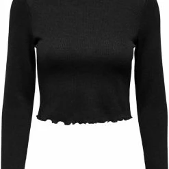 ONLY ONLKITTY L/S TOP CROPPED JRS NOOS Dames T-shirts - Maat L -Dameskleding Verkoop 550x726 8