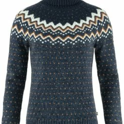 Fjallraven Övik Knit Roller Neck W Dames Outdoortrui - Maat S