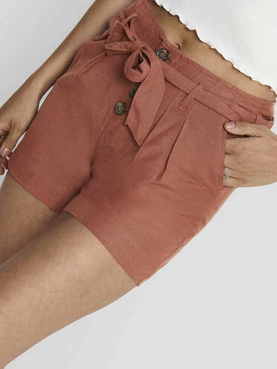 ONLY ONLVIVA LIFE HW BELT SHORTS PNT NOOS Dames Broek - Maat 40 5 ONLY ONLVIVA LIFE HW BELT SHORTS PNT NOOS Dames Broek - Maat 40 - Afbeelding 5