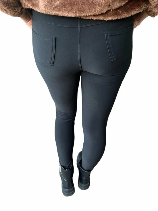 Merkloos Yu&me Legging/broek Zwart Maat M/L 2 Merkloos Yu&me Legging/broek Zwart Maat M/L - Afbeelding 2