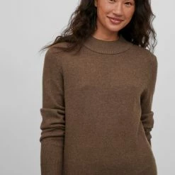 VILA VIRIL CREW NECK L/S MIDI DRESS - NOOS Dames Jurk - Maat M -Dameskleding Verkoop 550x733 388