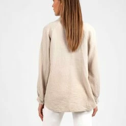 Marcez Mousseline Blouse Beige -Dameskleding Verkoop 550x733 412