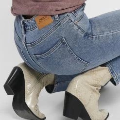 ONLY EMILY LIFE High Waist Straight Fit Dames Jeans - Maat 29 X L32 -Dameskleding Verkoop 550x733 89