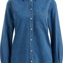 Merkloos Dames Denim Blouse