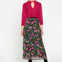 LOLALIZA Maxirok Met Bloemenprint - Zwart - Maat L -Dameskleding Verkoop 550x760 3